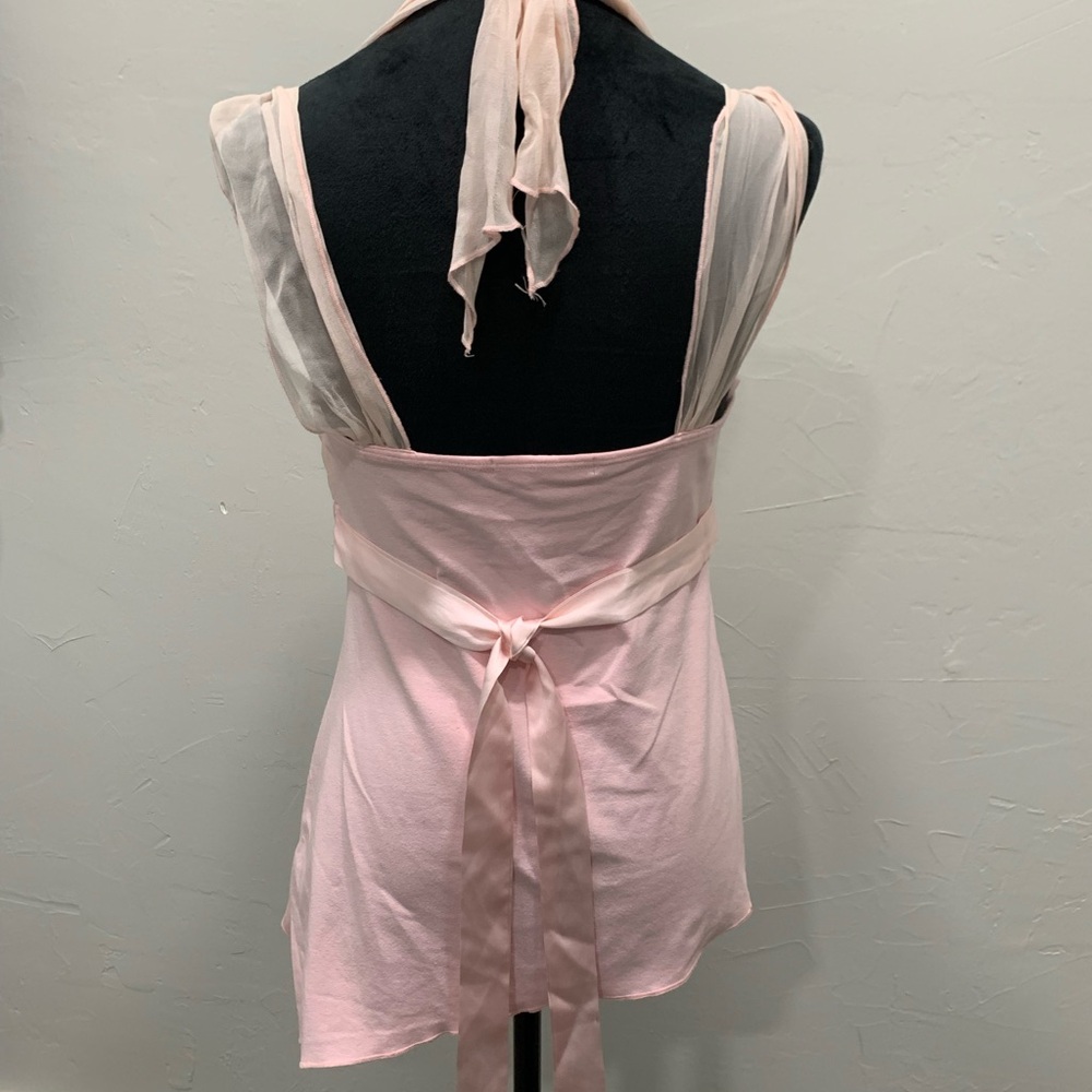 Arden B. Light Pink Halter Babydoll Top - Picture 6 of 7